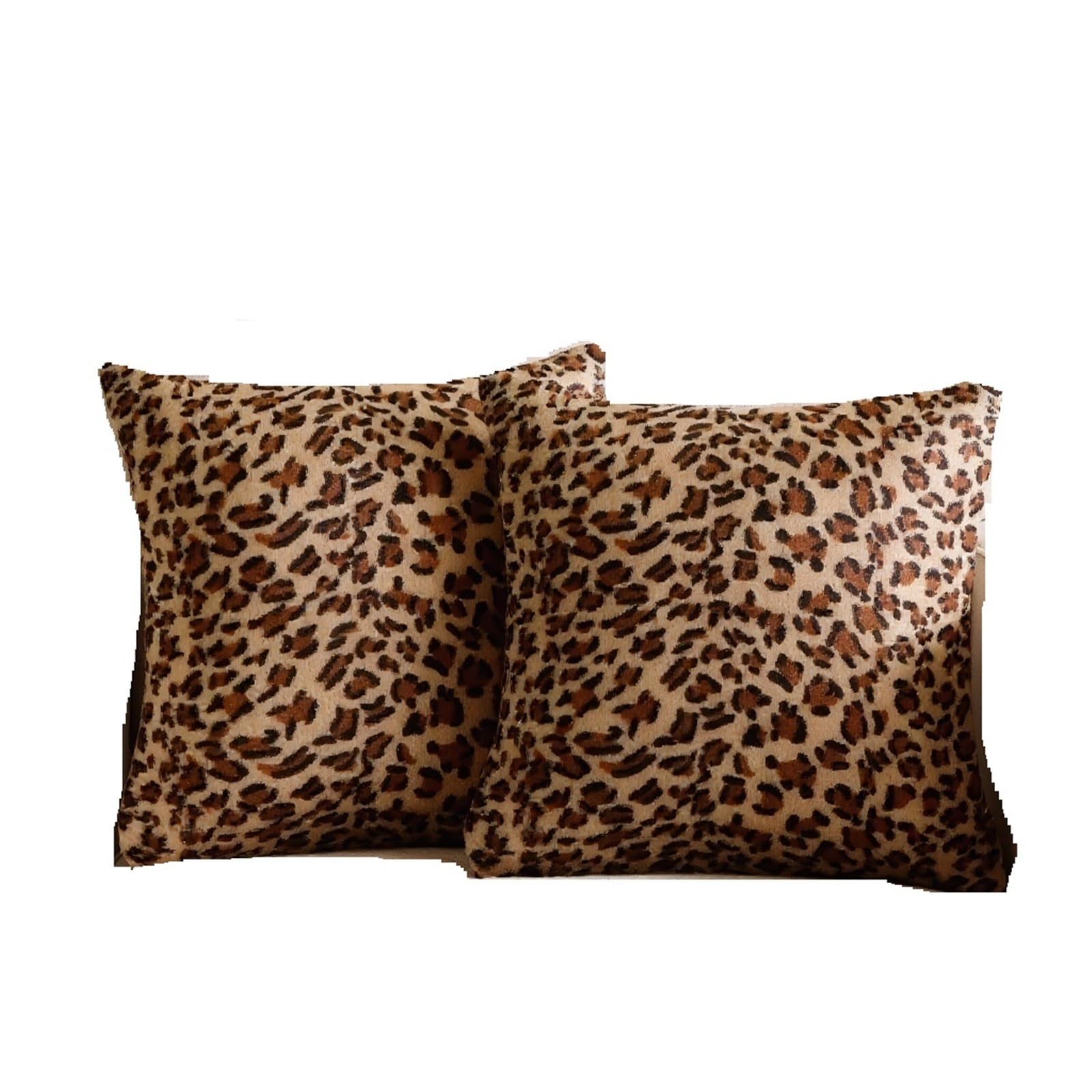 Pillow Covers 2pc Plush Pillowcase, Comfortable And Soft Leopard Print Throw Pillow Covers, Modern Personalized Decoration Square Pillowca(Color3)