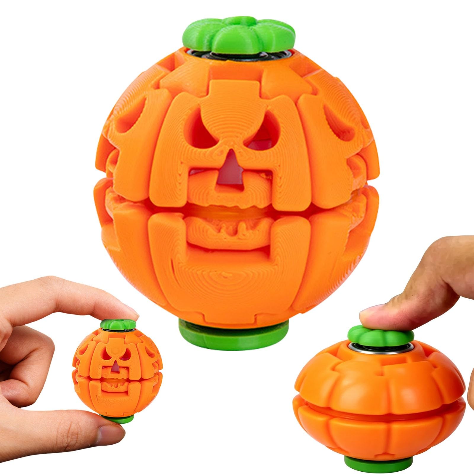 Press to Spin Fidget Spinner Ball, Rotating Handheld Sensory Toy (A-2)