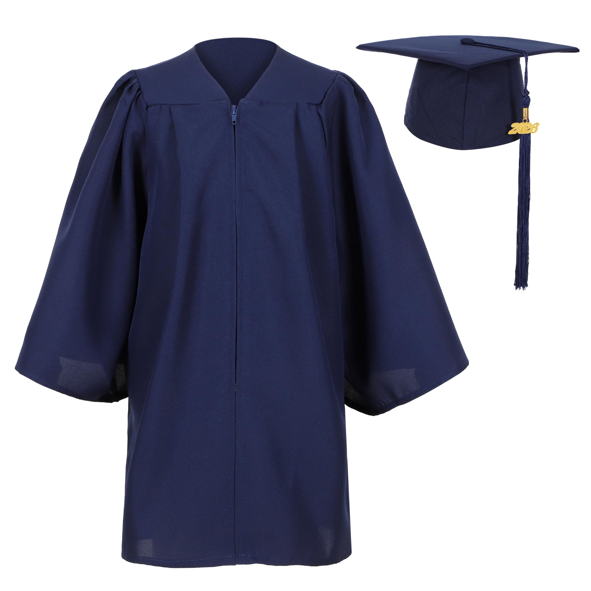 Matte Kindergarten Preschool Graduation Gown Cap 2026