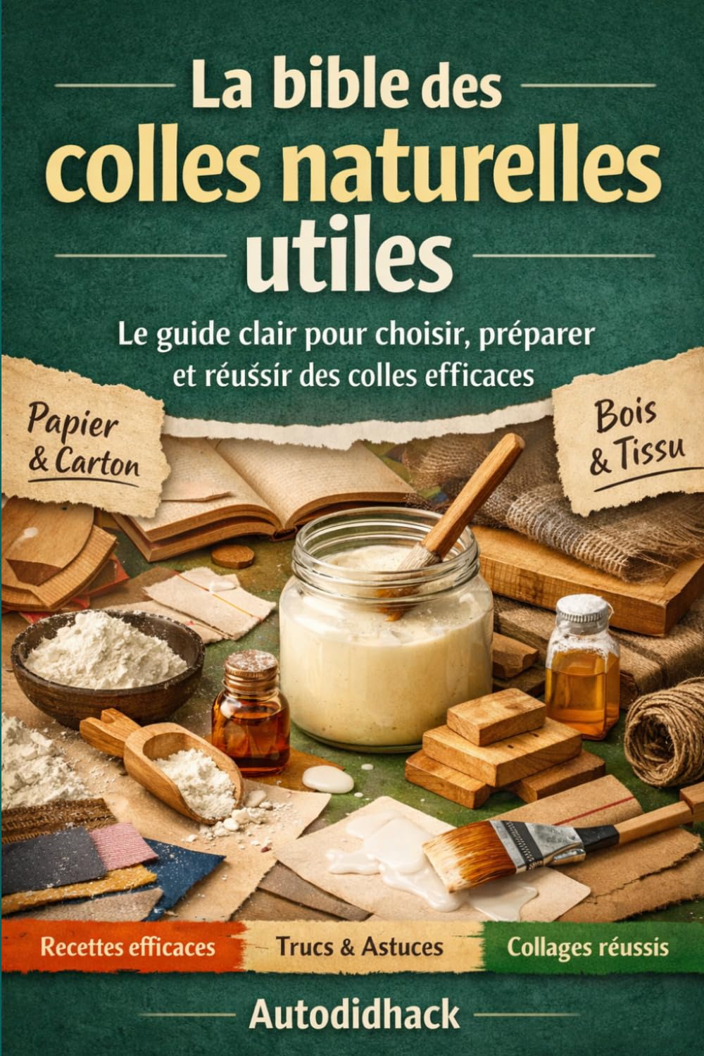 La bible des colles naturelles utiles: Le guide clair pour choisir, préparer et réussir des colles efficaces