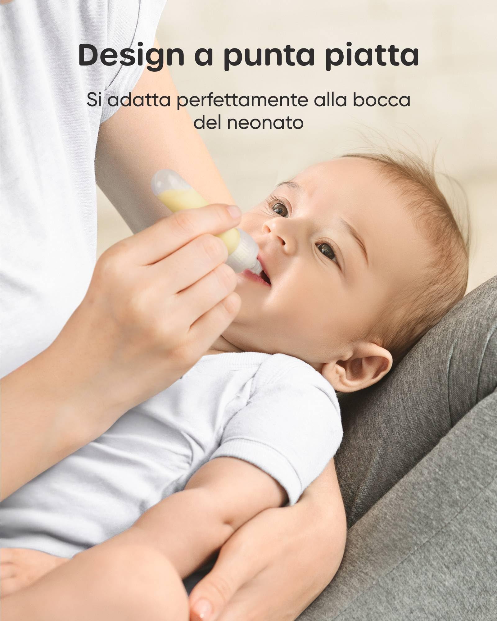 Nuliie Kit di raccolta colostro 7 ml/12 pezzi, a prova di perdite, riutilizzabile, resistente al calore e al congelatore, senza BPA, con panno di cotone, custodia, spazzola per la pulizia, pronto