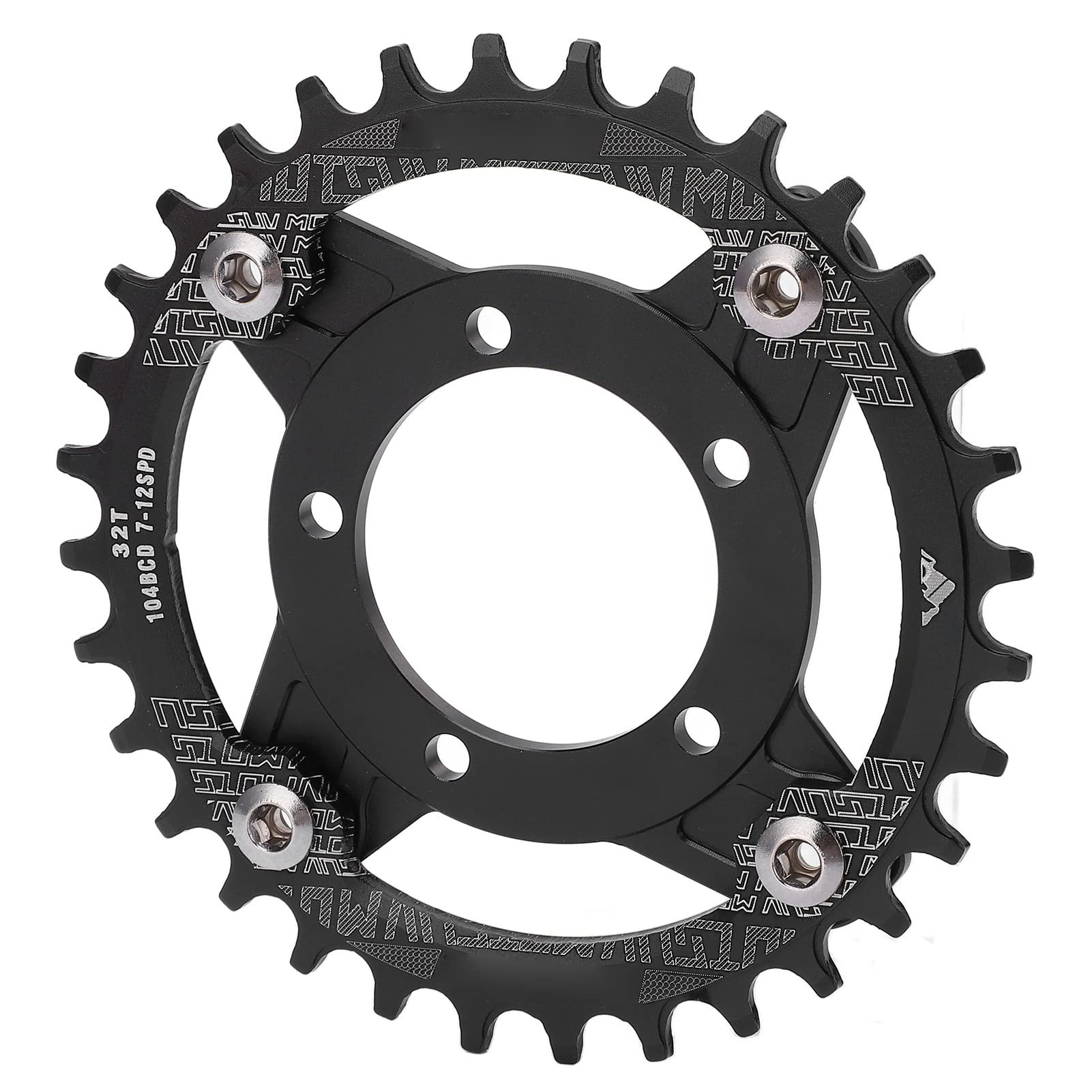 Keenso Corona 104BCD, Corona 32T, Pignoni Bici in Lega di Alluminio per Motore Mid Drive