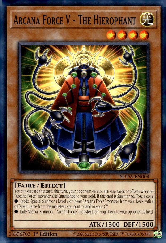 Amazon.com: Arcana Force V - The Hierophant - SUDA-EN004 - Common