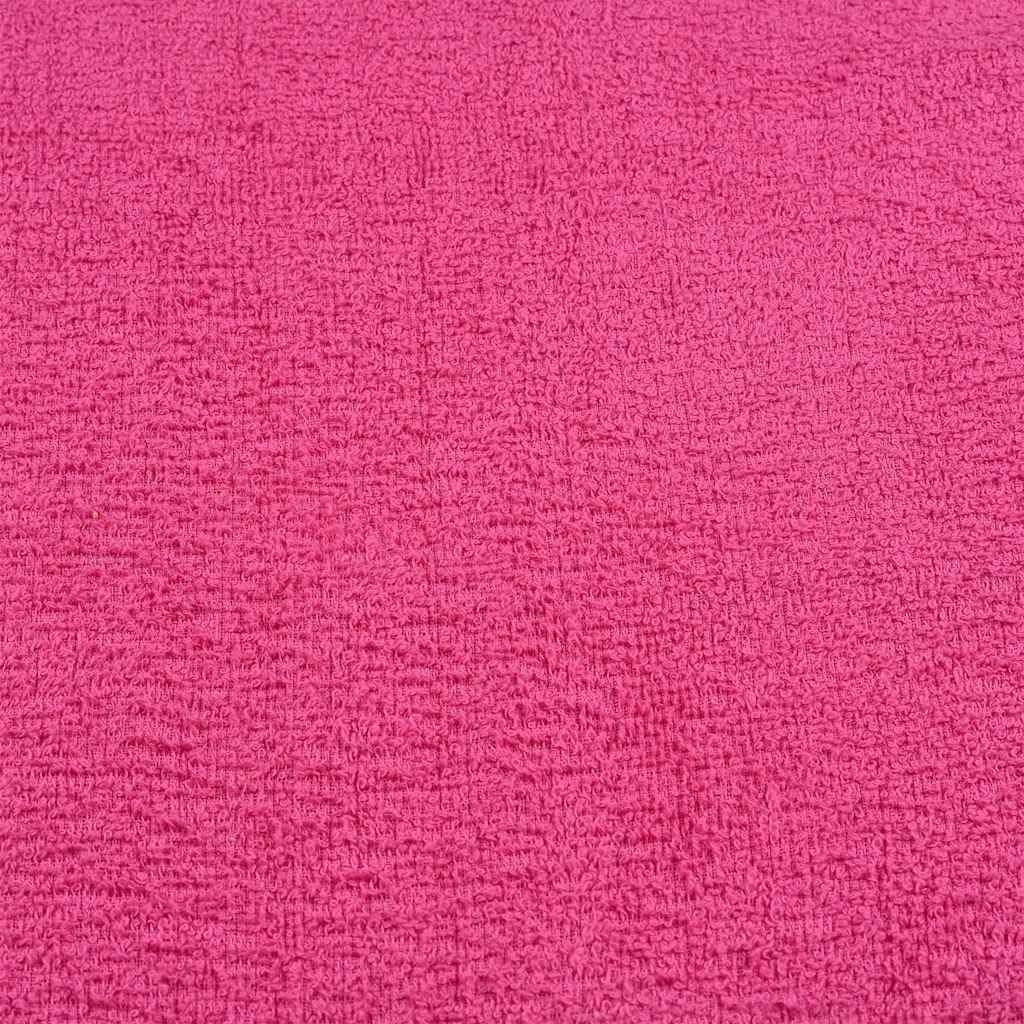 Juego de 4 toallas de ducha Frogn, 70 x 140 cm, 360 g/m², algodón hilado en anillo, color rosa, con lazo para colgar, absorbentes para baño, ducha, sauna, spa y hotel
