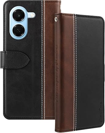 Two-Tone Leather Case for Changwan 80 Plus 5G - Black