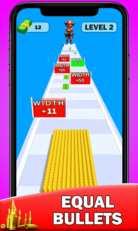 Bullet Army Run: Epic 3D Gun Challenge - Stack, Merge, & Shoot in an ...