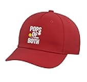 Pops of Both Softball Baseball Pops Grandpa Adjustable Baseball Hat