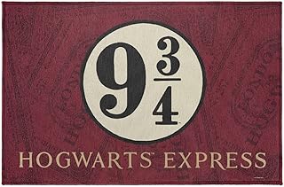 GRAPHICS & MORE Harry Potter Anti-Slip Welcome Doormat, 20â€ x 31.5â€ Hogwarts Express Sign Door Mat for Indoor & Outdoor, Front Entrance, Outside Patio/Inside Entry Way
