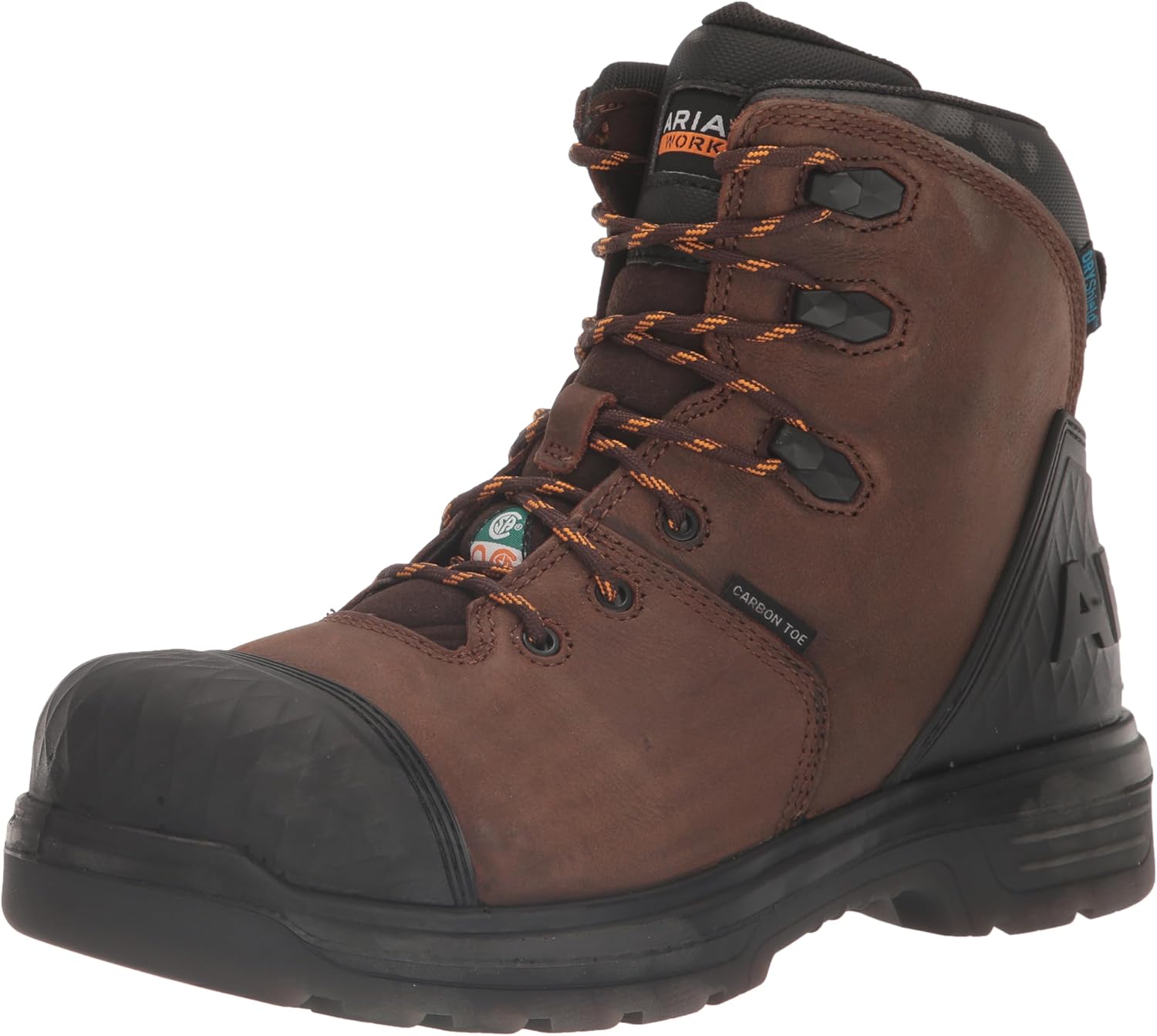 Ariat Men's Turbo Outlaw 6" CSA Waterproof Carbon Toe Work Boot - Rich Brown, 11 Medium