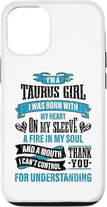 iPhone 12/12 Pro Zodiac Sign Funny I’m A Taurus Girl Graphic Case