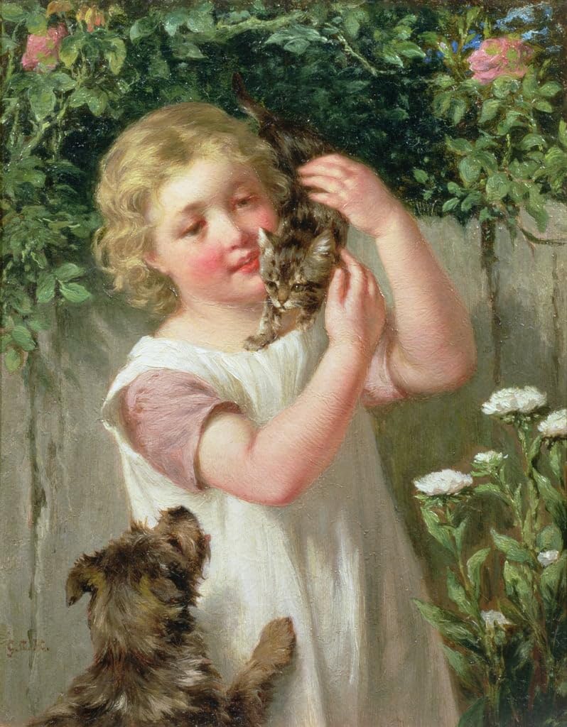 Cuadro Pintura Lienzo Rivales de George Augustus Holmes Arte Decorativo Oficina 60x90cm 5