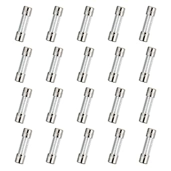 T2.5AL250V 20 Pcs 5x20mm Slow Blow Glass Fuse 2.5A 250V 0.2 x 0.78 inch time delay Fuse