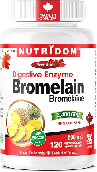 Nutridom Bromelain Supplement 500mg 120 capsules