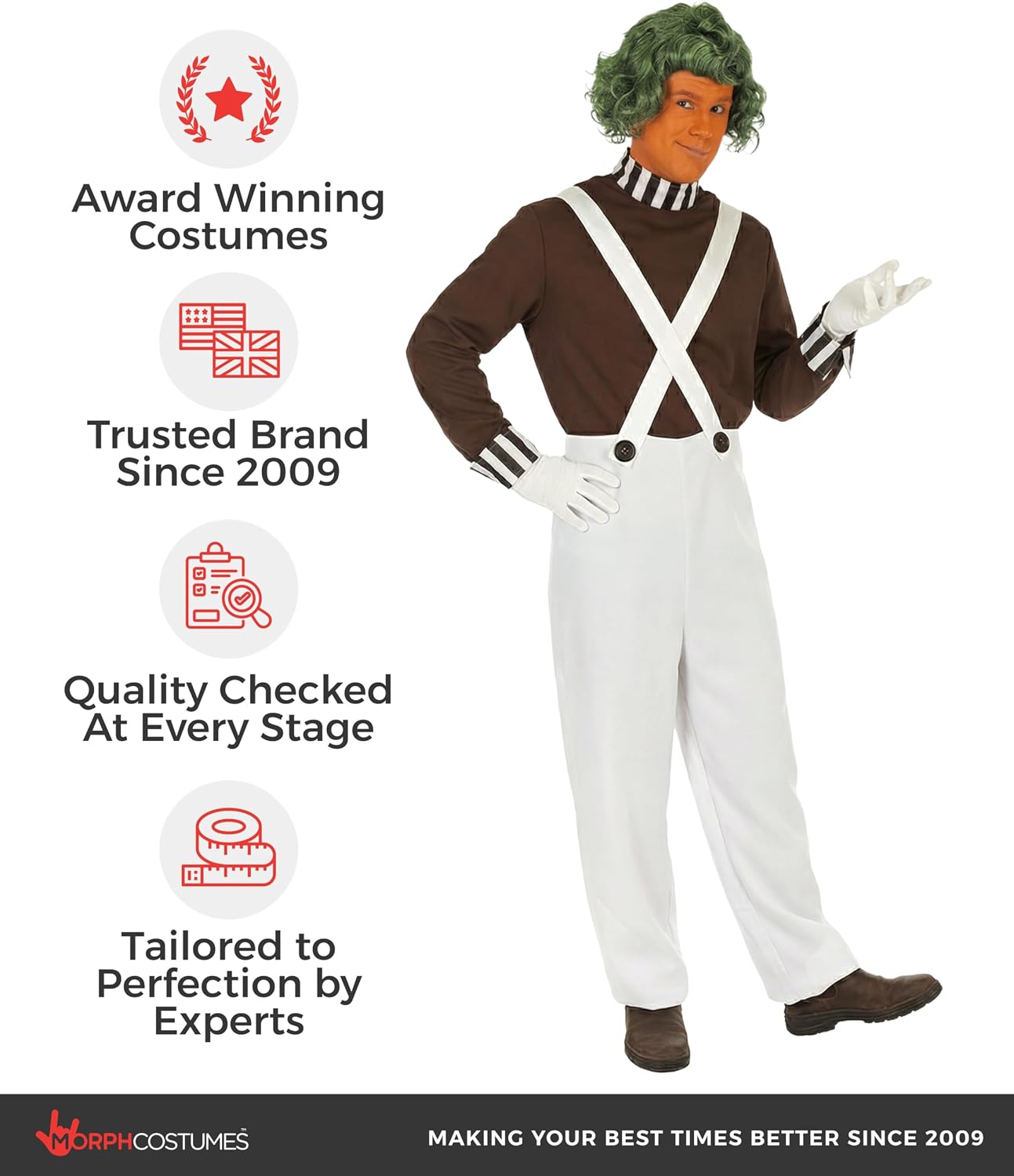 fun shack Chocolate Factory Worker Costume Adults, Chocolate Factory Costume, Halloween Costumes Men, Funny Adult Costumes