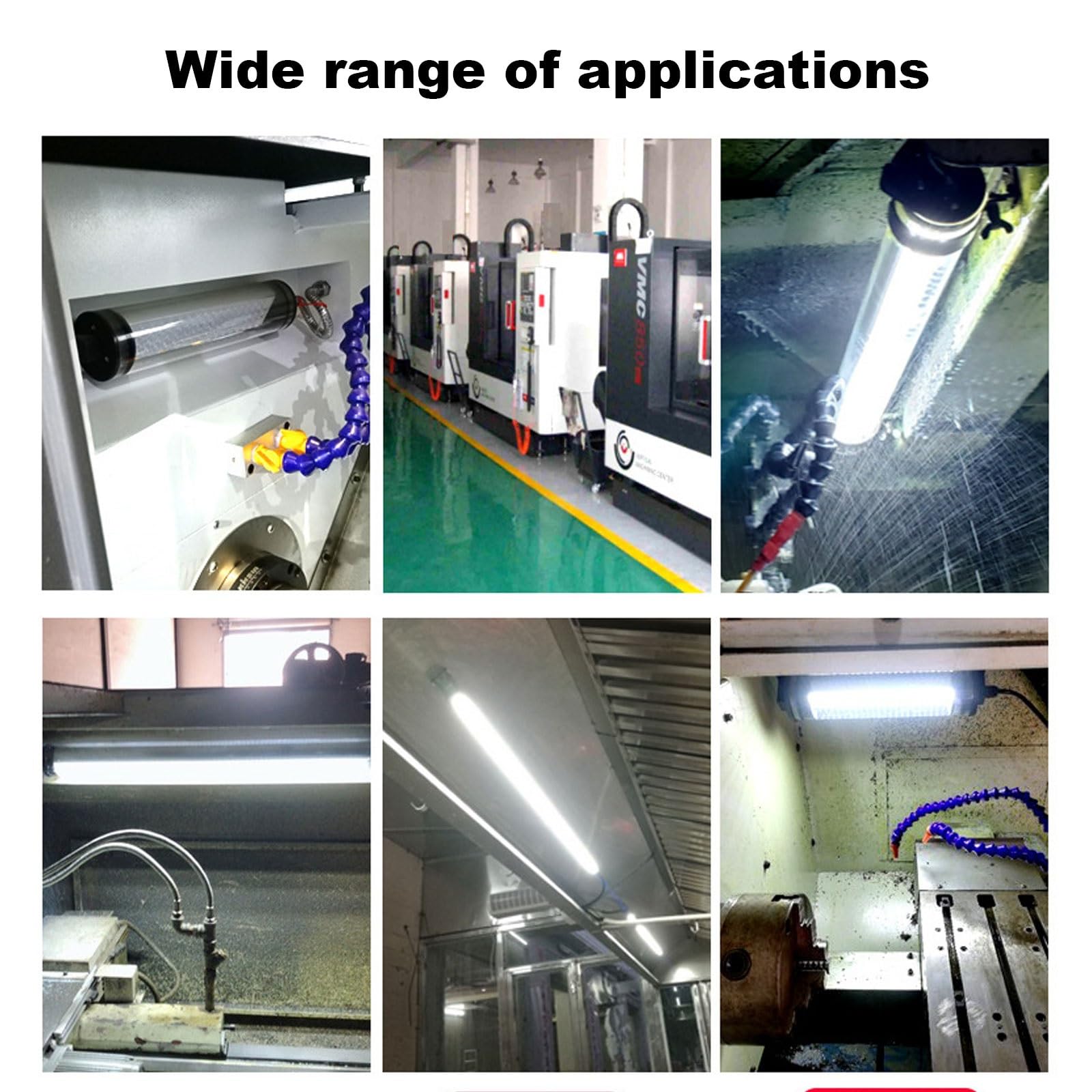 Odporne na wybuchy LED Tube Light Wodoodporne lampy sprzętowe, z regulowaną podstawą, 24 V / 110 do 220 V przemysłowa wodoodporna lampa narzędziowa do frezowania oświetlenia (rozmiar: 30W-110/220V)