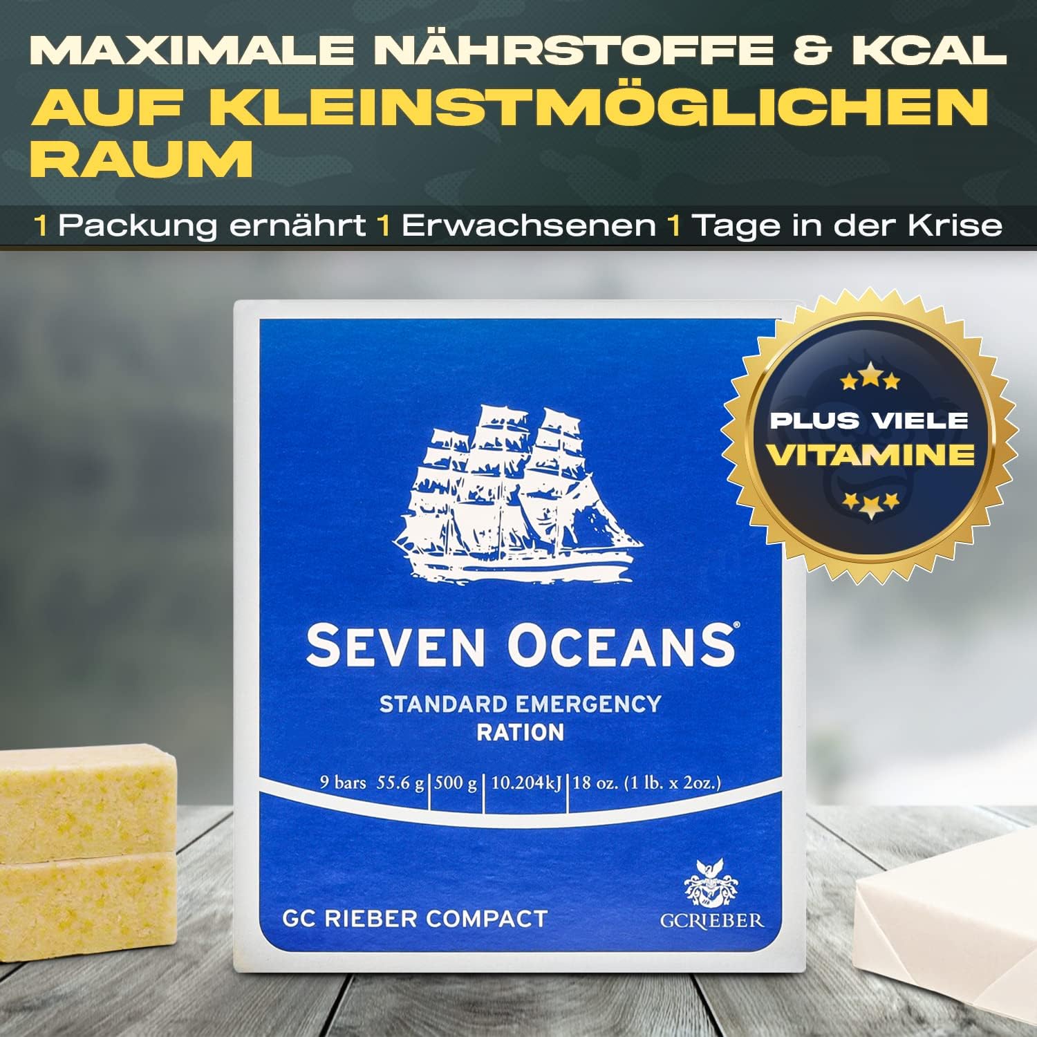 Seven Oceans Noodrantsoen 24 dagen - 5 jaar houdbaar prepper Oekraïne
