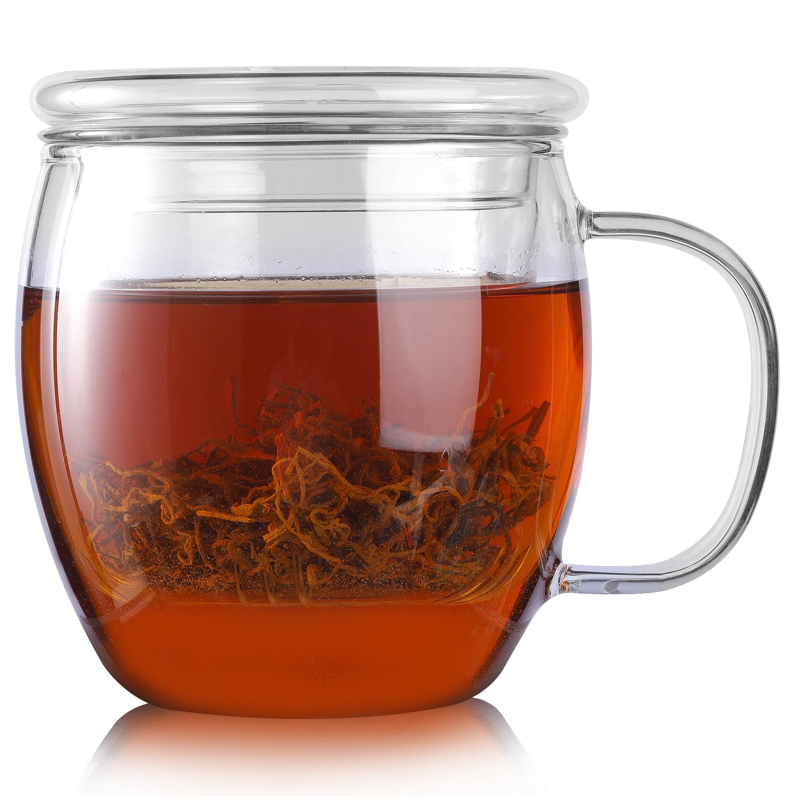 Portable Glass Tea Infuser Bottle Travel Tea Mug with Infuser Tumbler for Blooming Tea Balls Double Wall Borosilicate Portable Tea Cup: c9