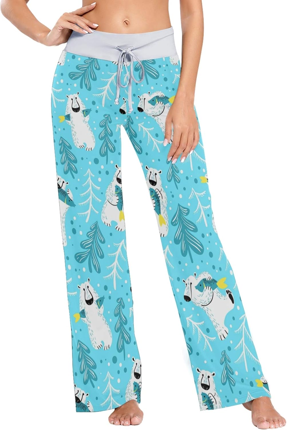 Pj Pants Lounge Pants Comfy Sweatpants Sleepwear for Women Polar Bears