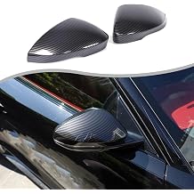 Car Rear View Mirror Cover Cap Trim Compatible with Jaguar F-Type 2013-2025 ABS Exterior Door Side Rearview Guard Molding Protection Cover Accessories