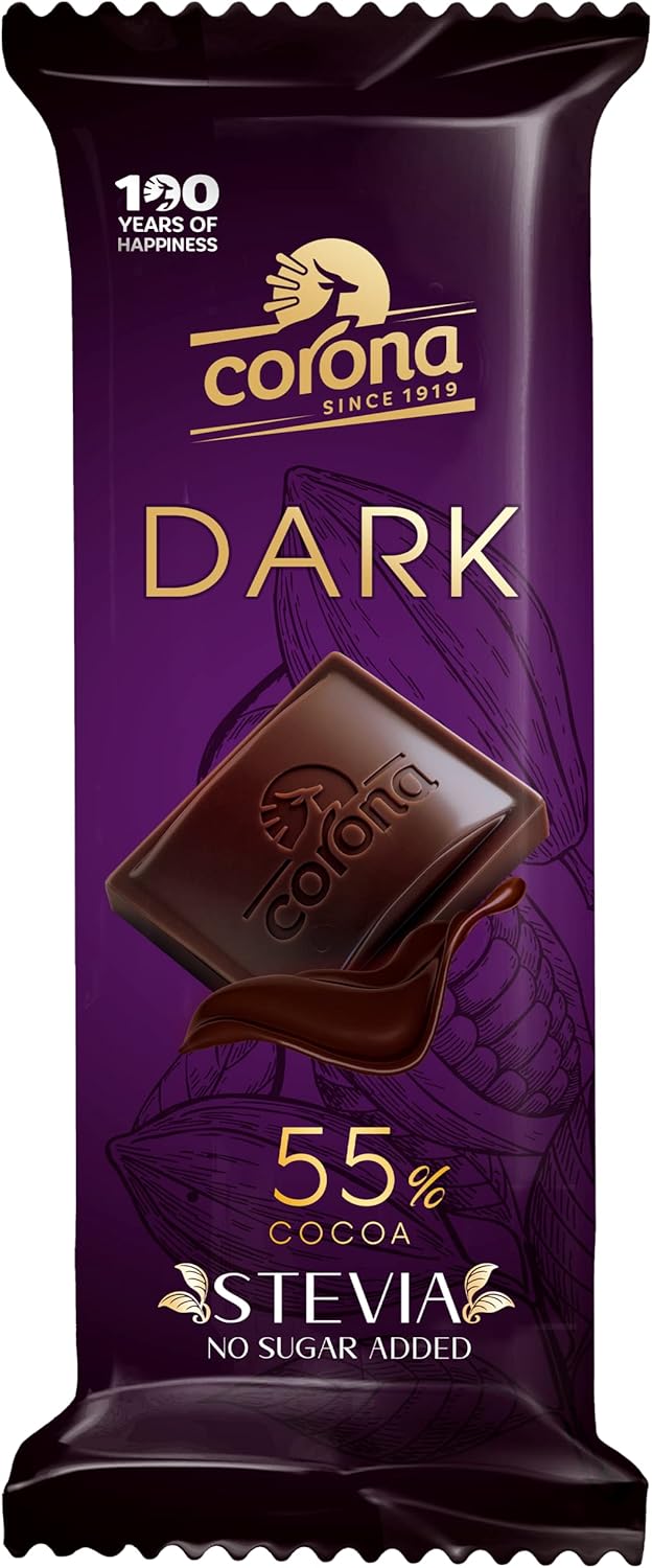 Corona chocolate dark stevia 600 gm set of 6 Buy Online at Best