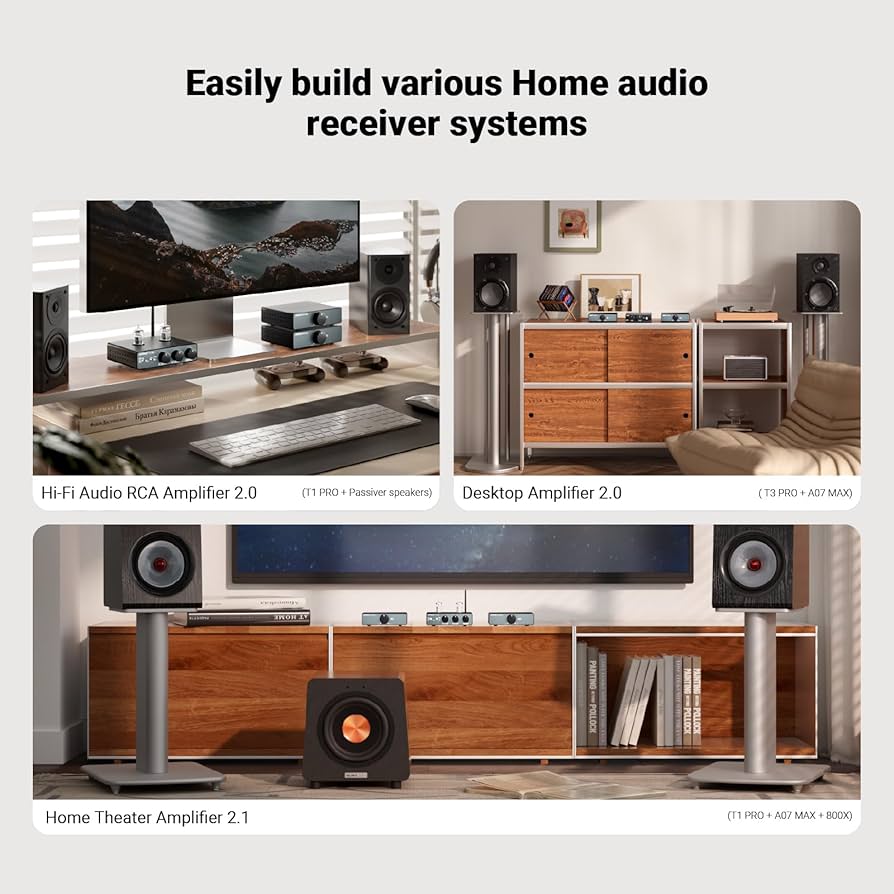 Amazon.com: AIYIMA A07 MAX 2 Channel Stereo Amplifier Home Audio