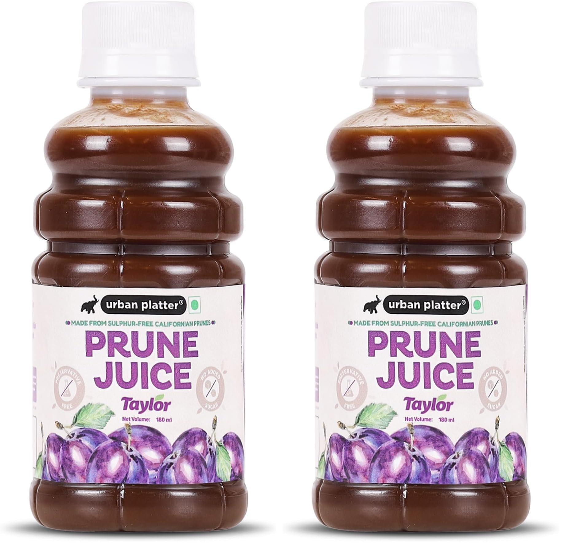 Urban Platter Pure California Prune Juice, 180ml (No Added Sugar | Natural Digestive Support | Source of Antioxidants & Potassium | Preservative-Free) (Pack of 2)-image-10