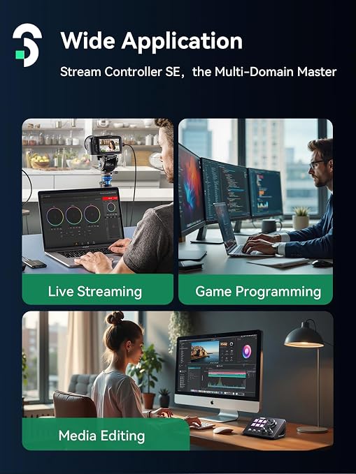 Controlador Stream SOOMFON CN002-BN1 USB-C QWERTY miniatura 7