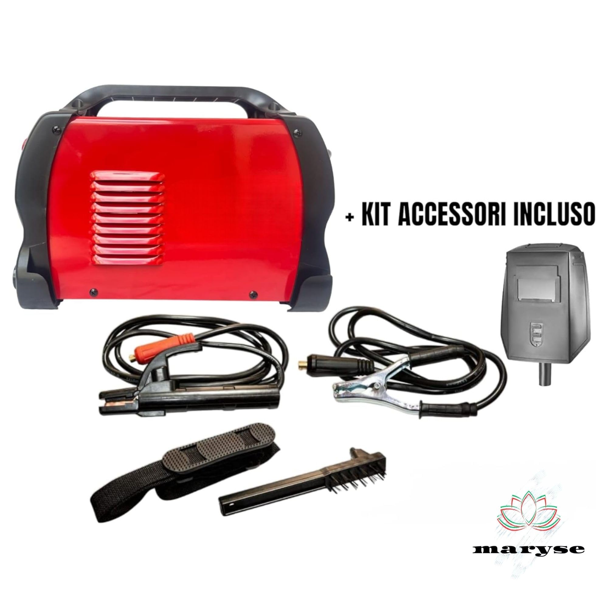 Saldatrice a Elettrodo Inverter 600A Regolabile Portatile con Valigetta