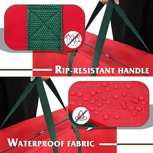 Miniatura 3 de Bolsa de almacenamiento para árbol de Navidad, caja de almacenamiento para árbol de Navidad artificial de 9 pies, bolsa de almacenamiento