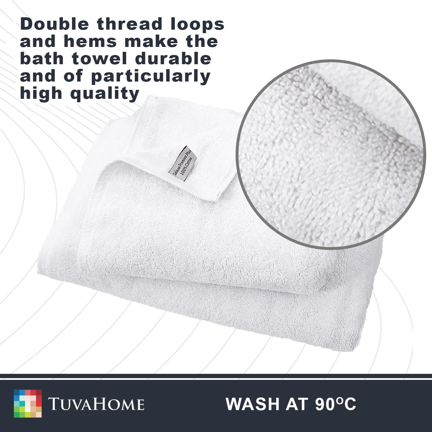 Tuva Home 3x Set Di Asciugamani Per Hotel Asciugamano In Cotone