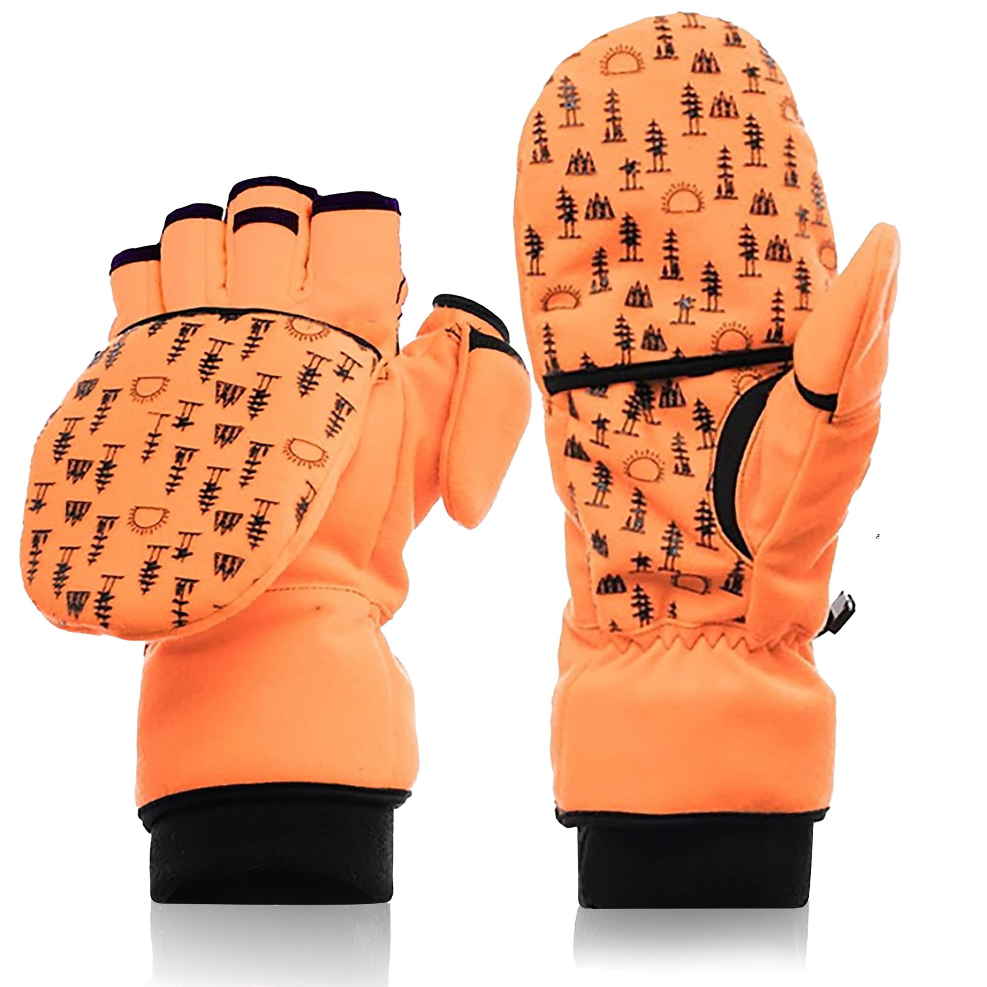 Amazon.com: DOING SOMETHING GREAT Flip Top Mittens for Women with