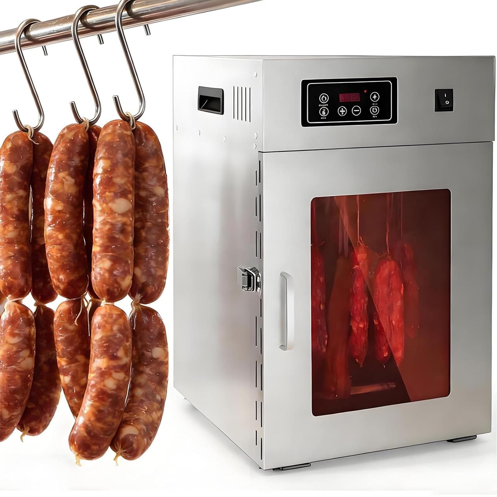 Pnpaea Food Dehydrator for Jerky,Meat Dehydrator with Digital Timer 30-90°C Temp Control,800W Electric Dehydrator Machine for Fruit,Herbs,Yogurt,Pet Treats Large30kg