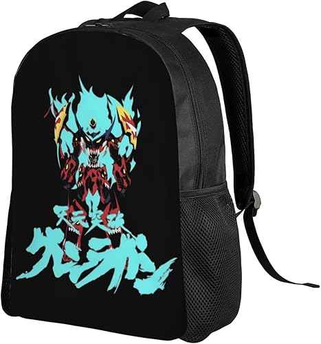 Miniatura 2 de Anime Gurren Lagann Mochila Unisex Mochila Moda Casual Bolsa de Viaje Mochilas Ligeras, Negro -, Mochilas de mochila
