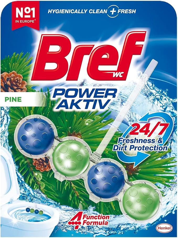 Bref WC Power Aktiv Çam Klozet Temizleme Topları 1 x 1 Adet, Çam 1