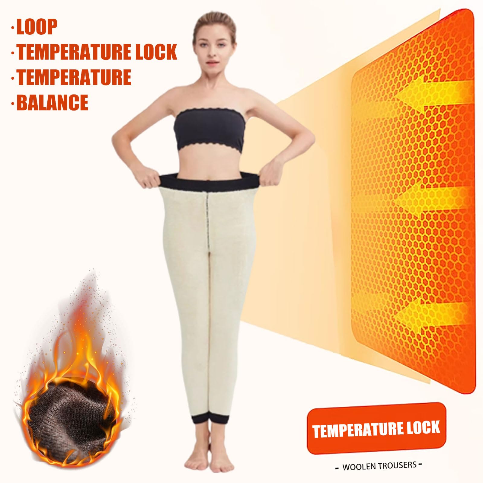 Leggings Termici da Donna Inverno Leggings con Fodera in Pile Resistente Pantaloni Caldi Vita Alta Pantaloni da Termici da Donna con Calda Imbottitura in Pile Termici Invernali