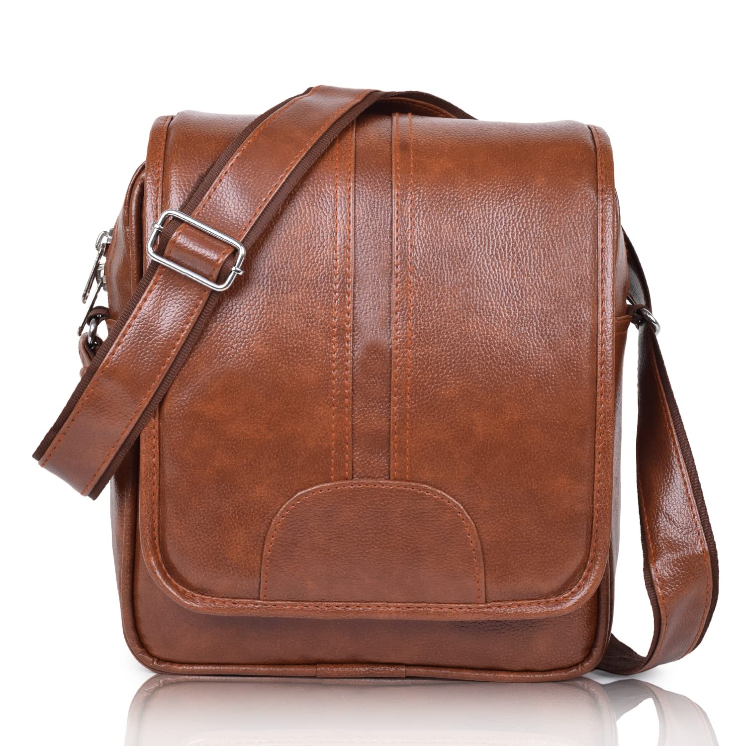 See full amazon price history chart for Martucci Stylish PU Leather Sling/Cross Body/Travel/Office/Messenger/Business/One Side Shoulder Bag for Men & Women(Capacity - 7L) (Tan) Martucci Stylish PU Leather Sling/Cross Body/Travel/Office/Messenger/Business/One Side Shoulder Bag for Men & Women(Capacity - 7L) (Tan) (B09PC4G3P8) Amazon Price History, Amazon Price Tracker