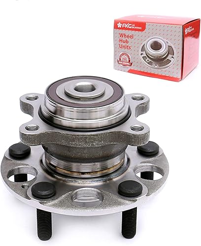 Miniatura 8 de FKG 512257 Conjunto de cubo de cojinete de rueda trasera para Honda Civic 2006-2011 (ABS LX DX GX solo 1.8L), juego de 5 lengüetas de 2