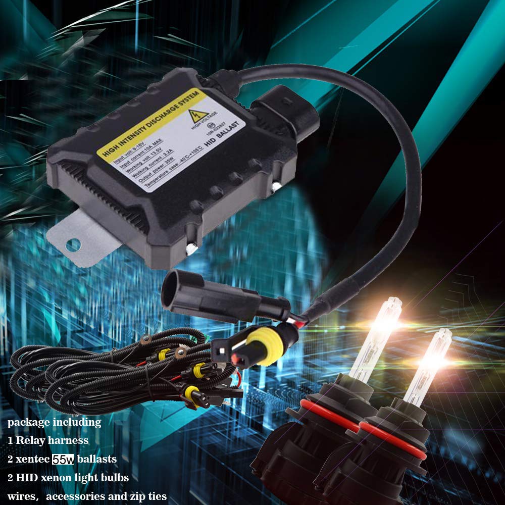 Kit Ampoules Xénon HID Xentec Premier 55W 6000K Blanc Diamant - Référence 9004/HB1 - Neuf