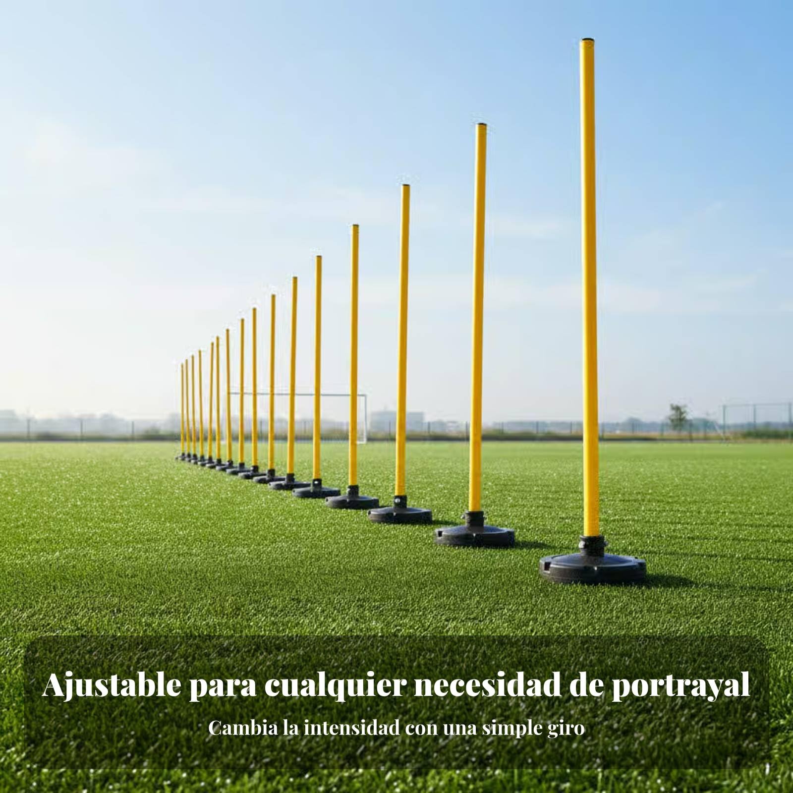 Baoblaze Palo Agility Regolabile Poles Agility Allenamento Ostacolo Telescopico in Pvc con Base in Gomma per Migliorare Velocità E Cambi di Direzione Adatto