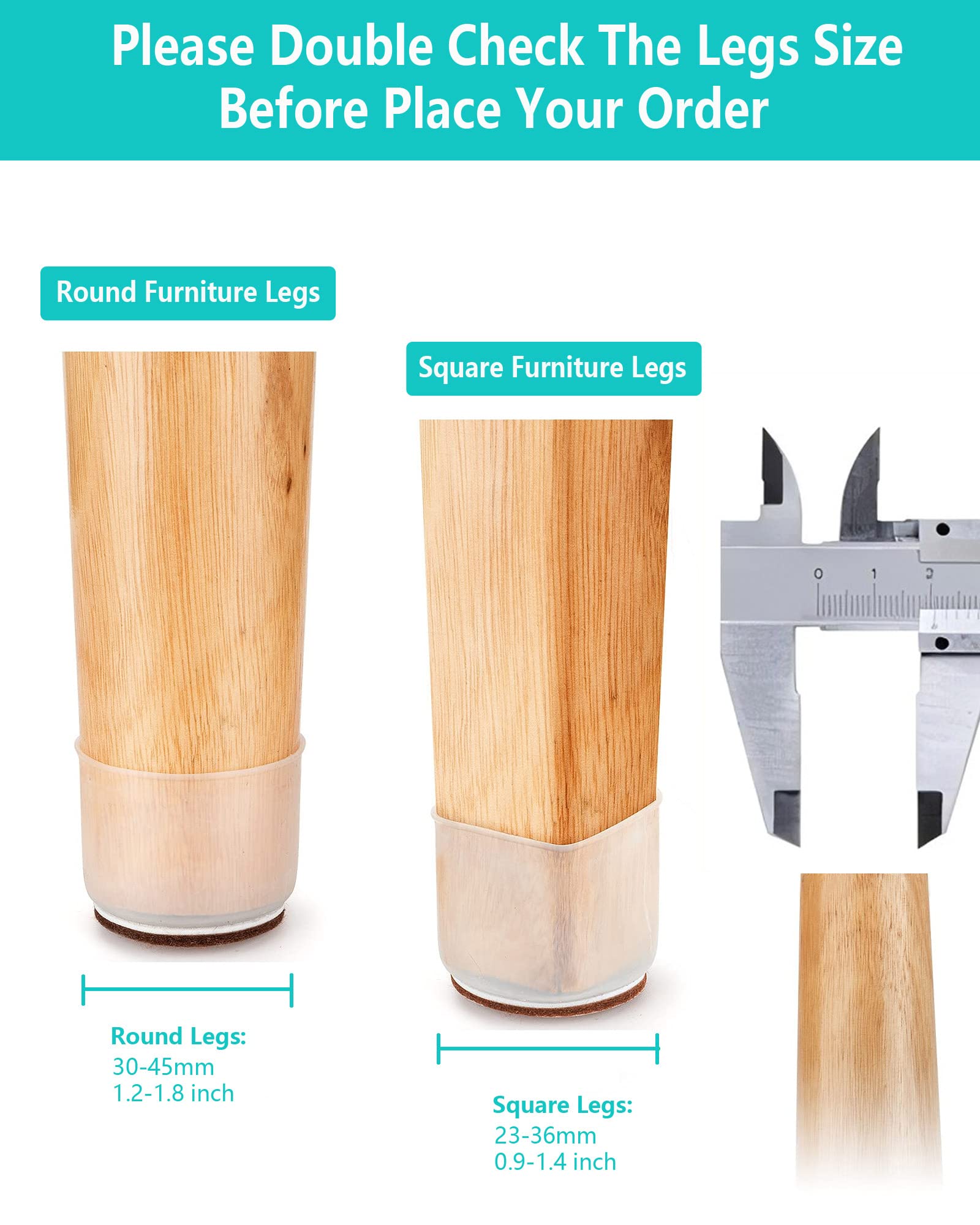 Buy Chair Leg Floor Protectors For Hardwood Floor, Ruby sliders for