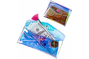 Minimalist Iridescent Clear Plastic Wallet
