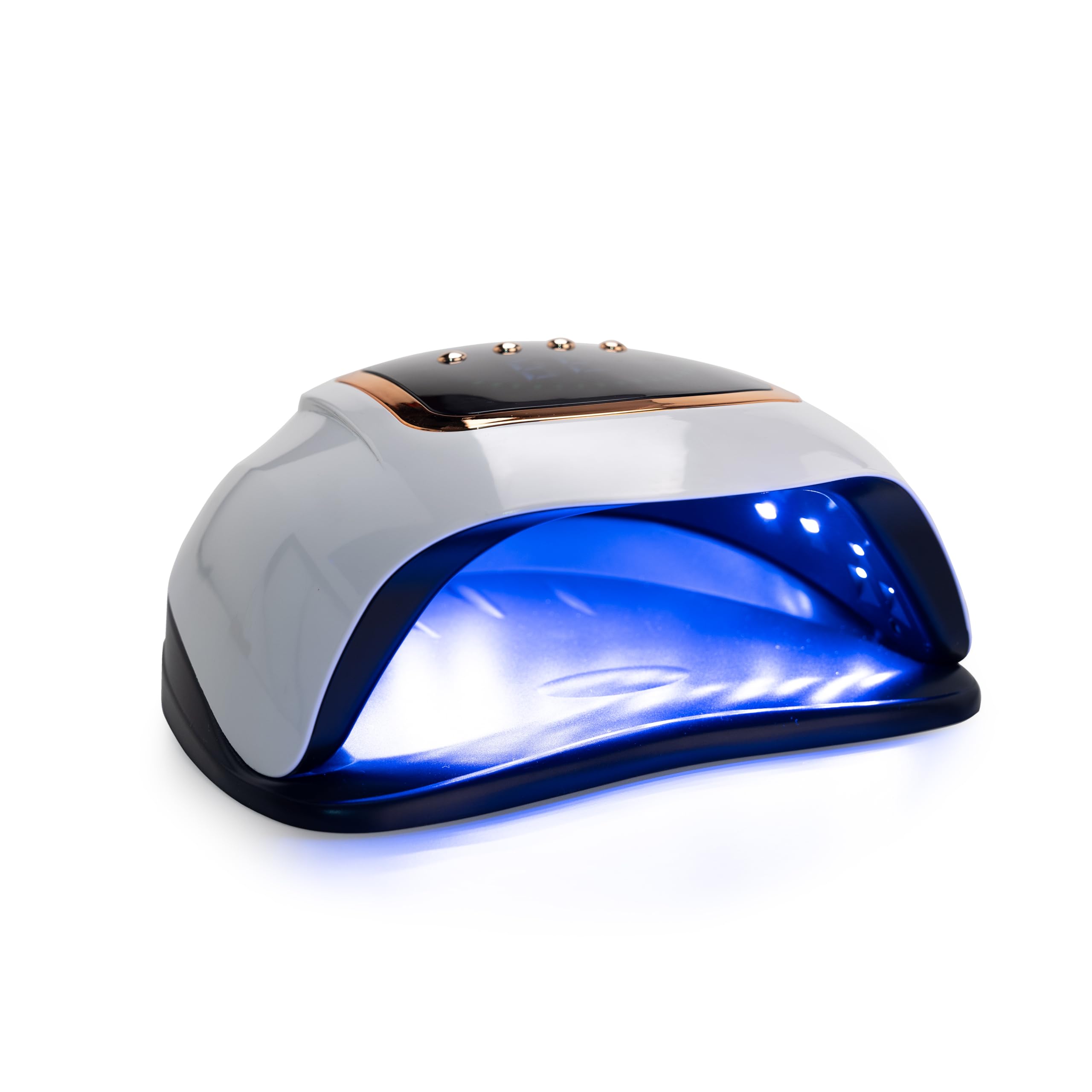 Kiepe 14199 Lampada professionale LED per unghie – 72 W, 42 LED, modalità Comfort-Heat, display digitale e guanti protettivi per gel UV/gel/costruttori
