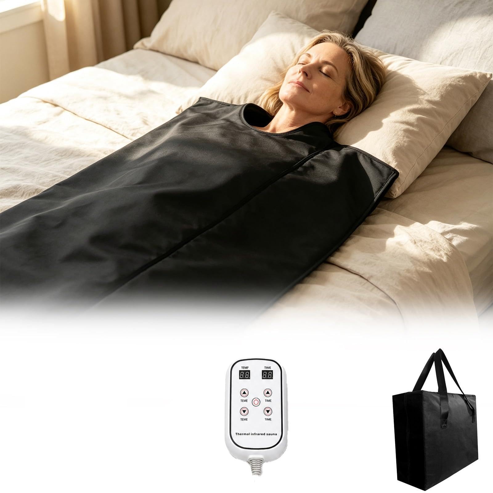 Coperta Sauna Portatile – Pieghevole, Compatta e Detox