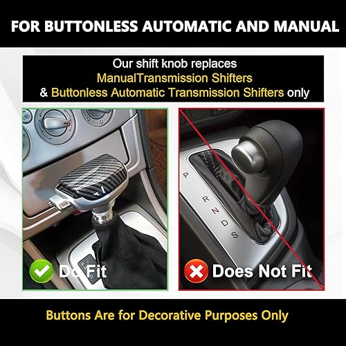 Miniatura 2 de muge racing Pomo de palanca de cambios, perilla de palanca de cambios para la mayoría de automóviles manuales automáticos camiones, SUV M8 M10 M12