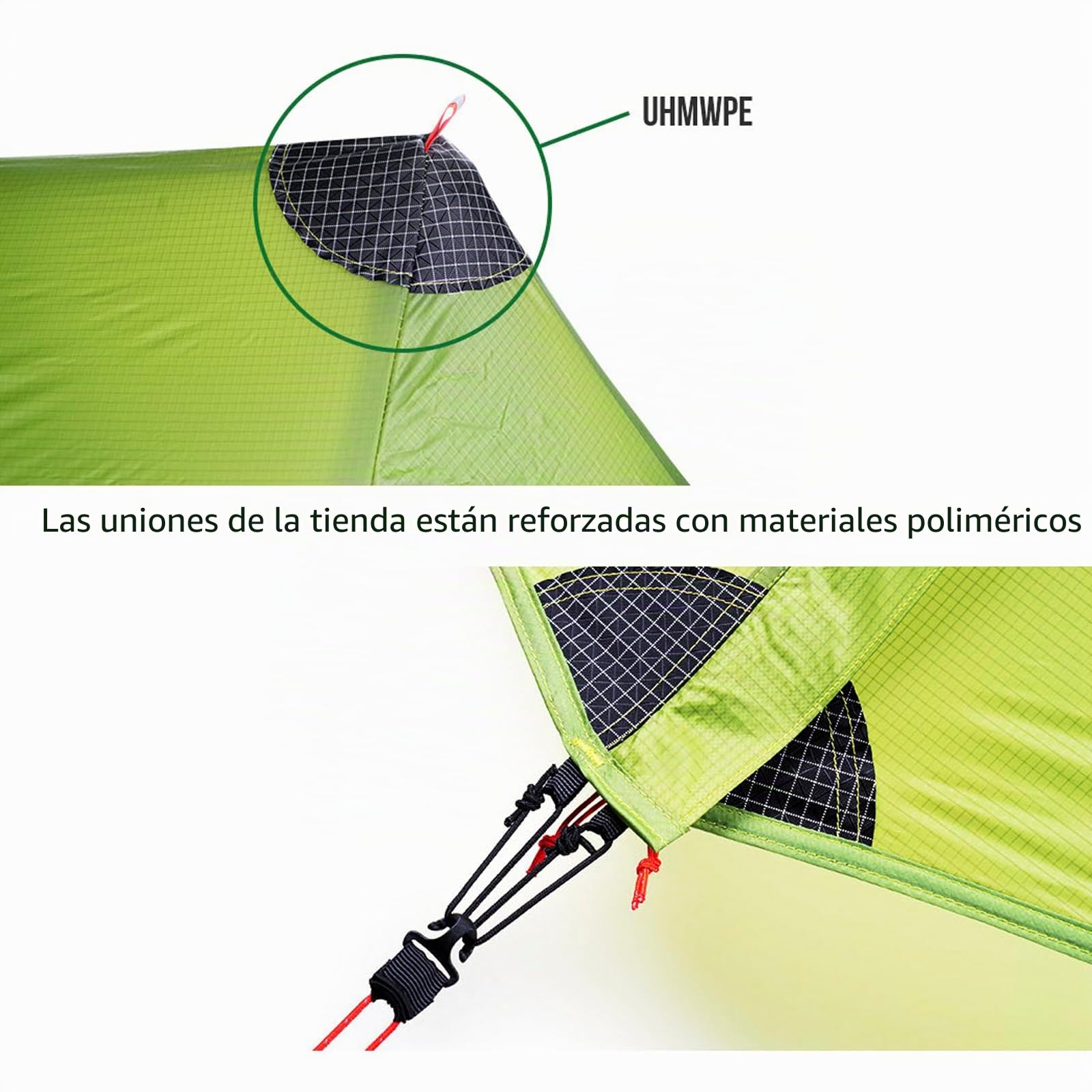 3FULGEAR Lanshan 2 Pro - Tienda de campaña Ultraligera para 2 Personas, 3/4 Estaciones 20D de silnylon para mochileros, Senderismo, Camping, Escalada