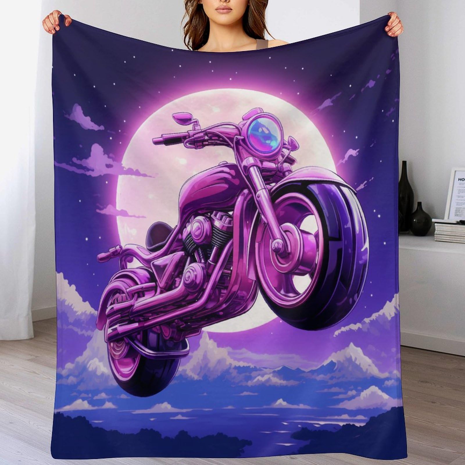 Couverture chaude lit molleton flanelle moto pour lutter contre le froid