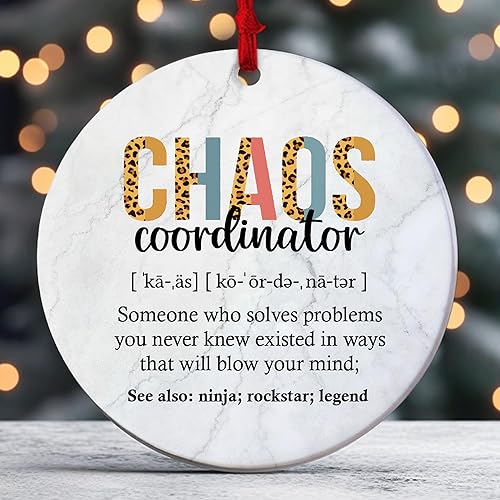 Work Bestie Definition - Adornos de cerámica, divertido árbol de Navidad 2023, mejor amigo, compañero de trabajo, regalo de cumpleaños, amistad,