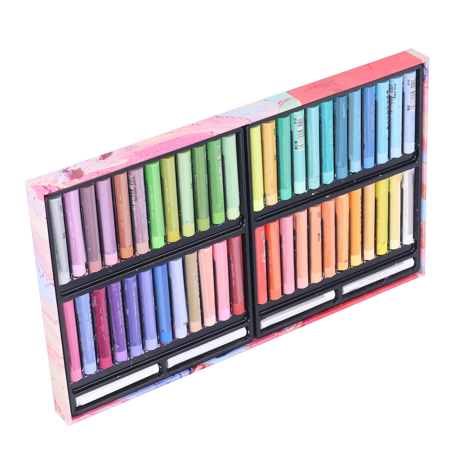Haofy Set Pastelli a Olio, 48 Pezzi, Olio Misto e Cera, Colori Ricchi e Brillanti per Artisti e Studenti (8948MK)
