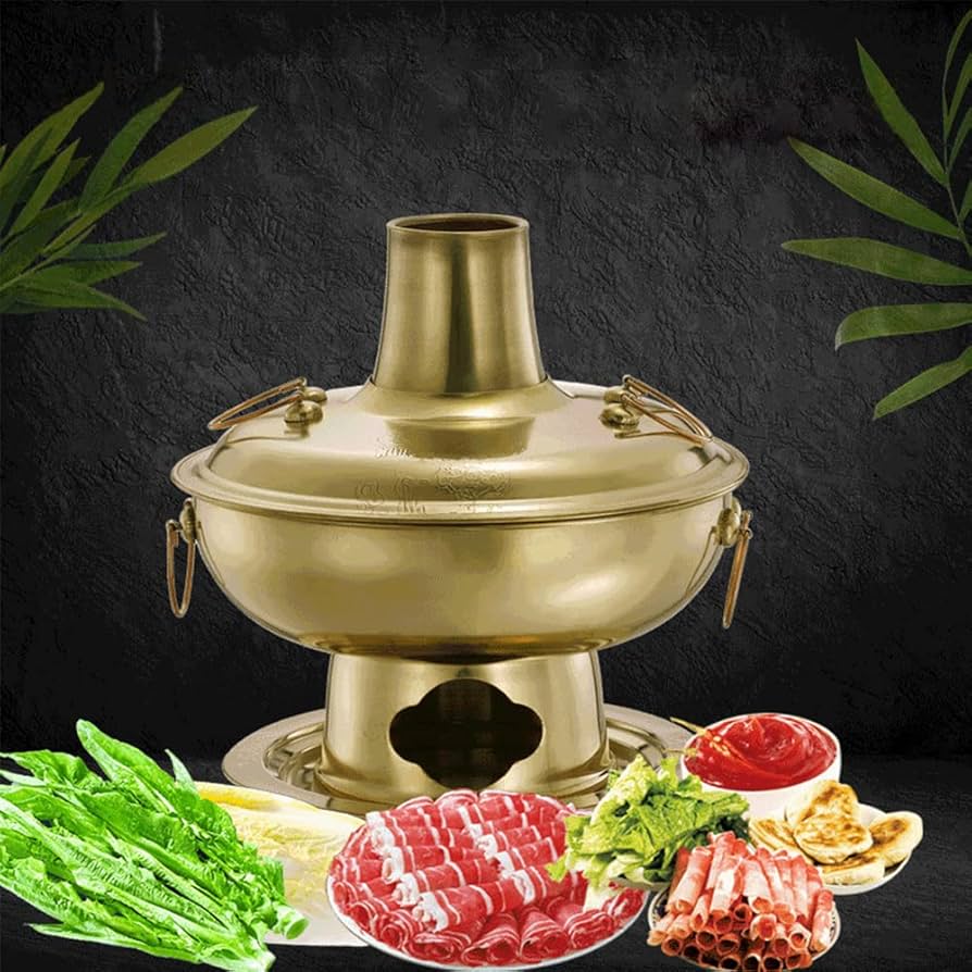 中国の銅鍋、煙突付きヴィンテージしゃぶ鍋クッカーパン炭ストーブ調理器具 Amazon｜中国の銅鍋、煙突付きヴィンテージしゃぶ鍋クッカーパン炭