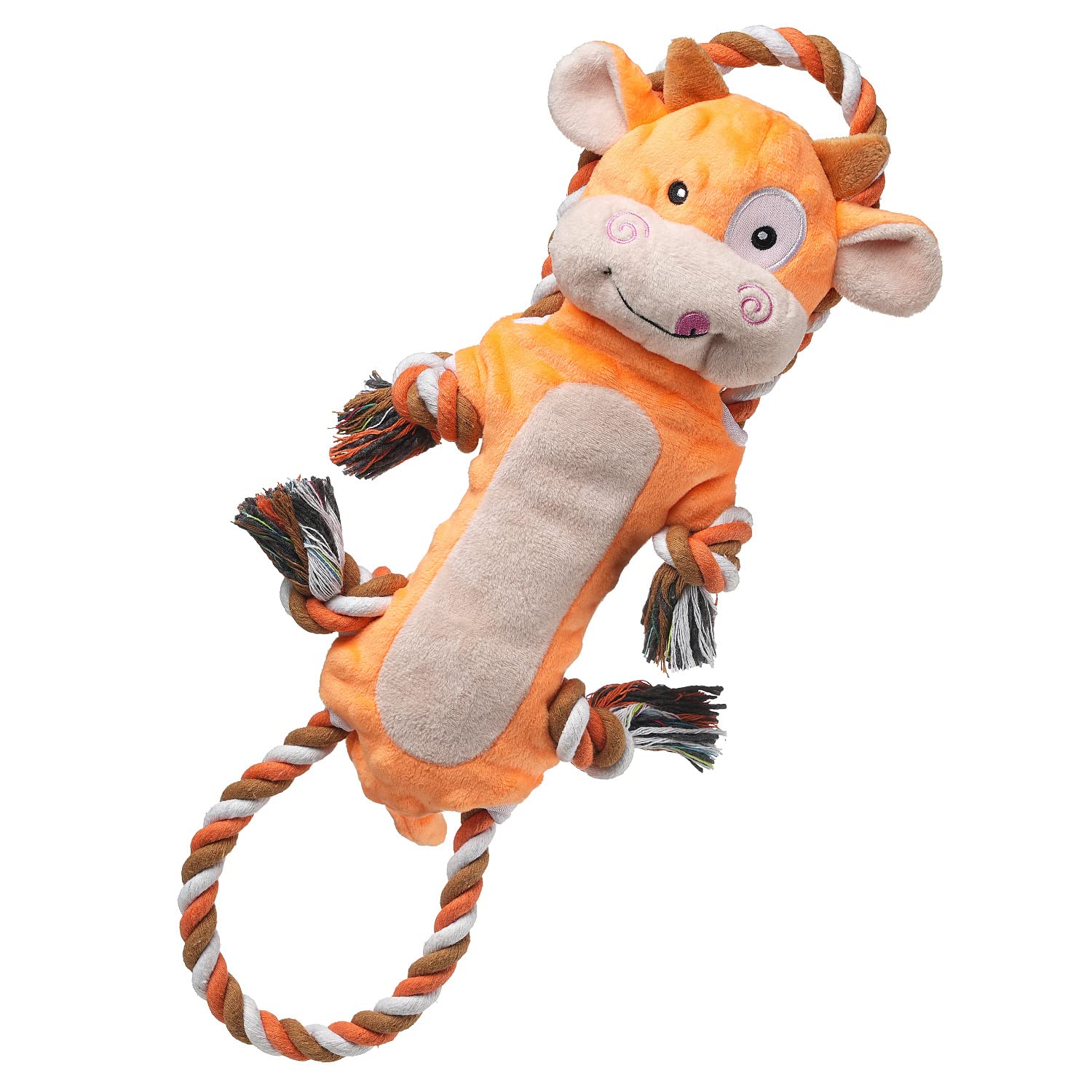 Sedioso Juguetes para perros, juguetes para perros de tira y afloja para razas grandes, lindo juguete interactivo chirriante con papel arrugado, juguete de peluche para perros pequeños, medianos y